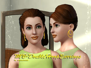 Sims 3 — MB-DoubleHoopEarrings by matomibotaki — New earrings for your sims-ladies, new mesh by matomibotaki. Enjoy