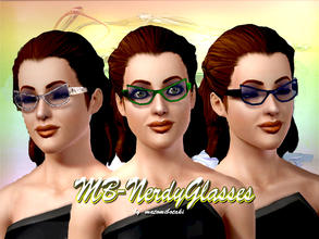 Sims 3 — MB-NerdyGlasses by matomibotaki — Do you like the style of the 50s, so here comes a new glasses mesh for your