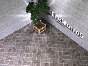 Sims 3 — TileMania5 by matomibotaki — Tile pattern in 2 brown shades and light yellow, 3 channel, to find under