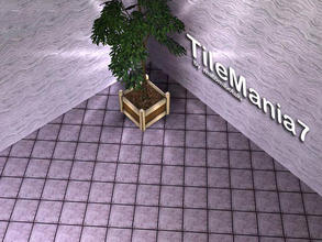 Sims 3 — TileMania7 by matomibotaki — Tile pattern in dark brown, grey and light red, 3 channel, to find under