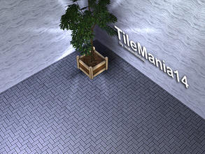 Sims 3 — TileMania14 by matomibotaki — Tile pattern in grey, black and light grey, 3 channel, to find under Tile/Mosaic.
