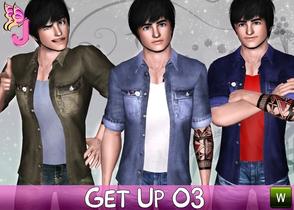 Sims 3 — Get Up Jacket 03 by julianafraga29 — Casual Jacket for your male Sims - 2 Recolorable palettes
