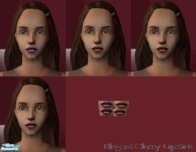 Sims 2 — Elegant, shiny Lipsticks by HellBreaksLoose — Here are 4 beautiful lipsticks. Works for all ages & genders.