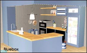 Sims 2 — Bluebox by steffor — the perfect kitchen box