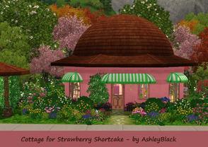 Sims 3 — Cottage for Strawberry Shortcake - NO CC - by AshleyBlack by AshleyBlack — Little fairy cottage - which contains