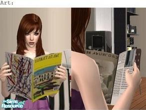 Sims 2 — Arts by TheNinthWave — Freetime Hobby enthusiasm Arts replacement magazine. 