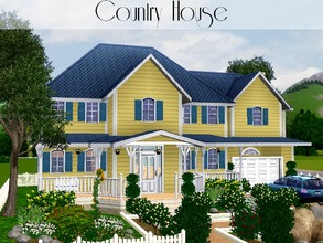 Sims 3 — Country House by lilliebou — Hi ! This house is perfect for a family of 5 Sims, including two parents. Make sure