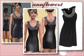 Sims 3 — miniblckdress annflower1 by annflower1 — Casulal and formal dress for FA. Cocktail mini-clothes for a club and