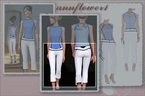 Sims 3 — bottom trousers annflower1 by annflower1 — Casulal and formal dress for FA. Kapri. Possibility of repainting of