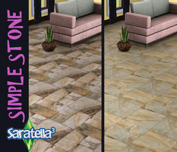 Sims 3 — Simple_Stone by saratella — A very special floor with a very simple stone