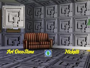 Sims 3 — Art Deco Stone by nicketti — Pattern. Works for walls, floor, ceilings, inside and outside.