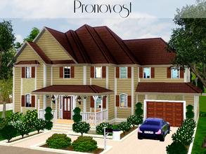 Sims 3 — Pronovost by lilliebou — Hi ! This house is perfect for a family of 6 sims. The car on the previews is not