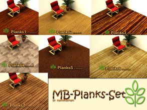 Sims 3 — MB-Planks-Set by matomibotaki — Give your sims homes a touch of nature with my new wooden plank set. Stylish or