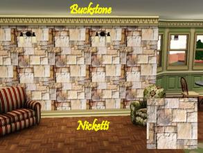 Sims 3 — Buckstone by nicketti — Pattern, Multicolor rock and stone bricks used in my villa and castle. Works for both