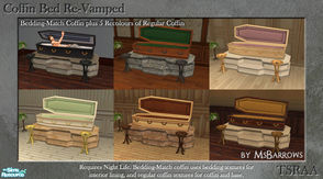 Sims 2 — Coffin Beds Re-Vamped by MsBarrows — I\'ve started to get a nervous tick every time I look at the original black