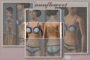 Sims 3 — blueBra annflower1 by annflower1 — Underwear (the top part). To find a bra it is possible in categories