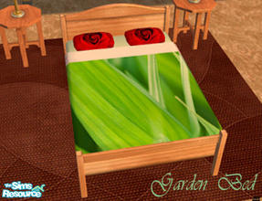 Sims 2 — Garden bed by xtronic02 — Grass withrose pillows for your garden passion. (this item was tested thuroughly)
