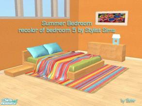 Sims 2 — Four Seasons Bedroom - Summer by Birbir — Recolor of bedroom 5 by Stylist Sims. Fall will follow.