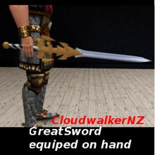 Sims 3 — Great Sword (equipped on hand) as accessory by CloudwalkerNZ2 — Great Sword (equipped on hand) as accessory by