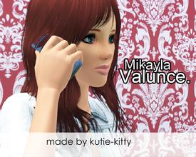 Sims 3 — Mikayla Valunce by kutie-kitty2 — Mikayla Valunce