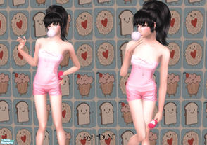 Sims 2 — Overalls by DN by Dasha0510 — This file is Clothes - -> Female - -> Adult - -> every day 