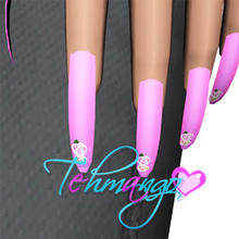 Sims 3 — Tehmango Cat nails by tehmango2 — Long Cat Nails 