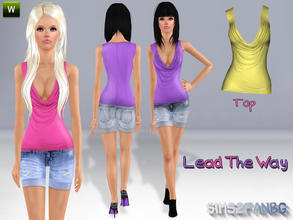 Sims 3 — Lead The Way - top by sims2fanbg — .:Lead The Way:. Top in 3 recolors,Recolorable,Launcher Thumbnail. I hope u