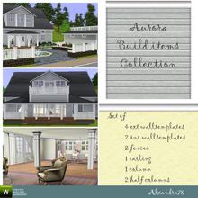 Sims 3 — Aurora wall ext center by Alxandra78 — This siding, as a part of Aurora Build items Collection, will help you