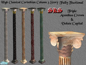 Sims 2 — Corinthian Columns 3 Set - Structural Column by 71robert13 — 3 story classical Corinthian column featuring a