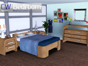 Sims 3 — CW Bedroom by D3VV — A fresh new master bedroom for you and your sims. A simple design inspired by curves and a