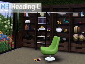 Sims 3 — MR Reading Corner by D3VV — Don't you settle for a simple bookcase? Now it's up to you and design your own