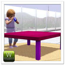 Sims 3 — Plain Toddler Toy Table by Squishy_Simz — WARNING: Use at your own risk, I no longer support this file. A plain