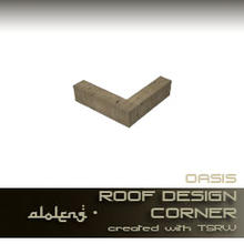 Sims 3 — Oasis corner roof design by aloleng — Part of Oasis set. TSRAA but please do not clone my meshes nor claim it as