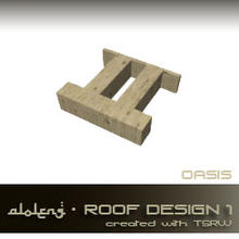 Sims 3 — Oasis roof design 1 by aloleng — Part of Oasis set. TSRAA but please do not clone my meshes nor claim it as your