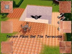 Sims 3 — Terrain Paint  Set Tile Terracotta 1-6 by engelchen1202 — 6 diverent Terrain Paints with Terracotta Tiles get
