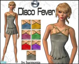 Sims 2 — Disco Fever by Harmonia — Adult & Young Adult Sexy Mini Dresses. 7 Private colour