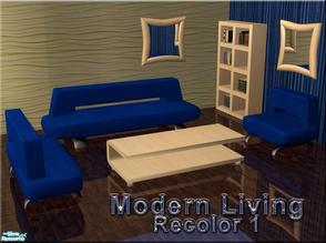 Sims 2 — Modern Living Room Recolor Set 1 by nikisatez05 — A recolor of my Modern Living Room Mesh Set. Be sure to