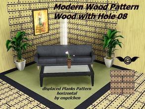 Sims 3 — Pattern Wood with Holes 08 by engelchen1202 — 4x1 Holzbalken Muster mit Lochoptik horizontall cut 4x1 Wood