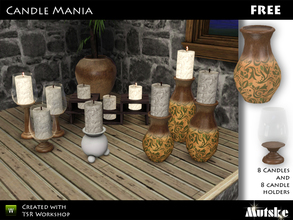 Sims 3 — Candle Mania Part 2 ** Free** by Mutske — Do you always have the feeling you missing something on a table or a