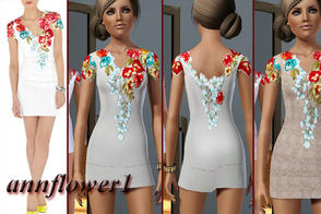 Sims 3 — dress mini 27 annflower1 by annflower1 — Casulal and formal dress for FA. Cocktail mini-clothes for discos and