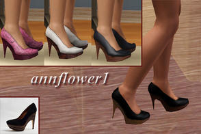 Sims 3 — shoes7 annflower1 by annflower1 — Leather shoes on a steady platform with a spike heel