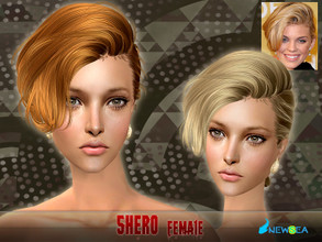 Sims 2 — NewSea SIMS2 Hair J055f Shero by newsea — A short stylish hairstyle in various colors.