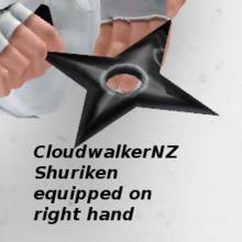 Sims 3 — Shuriken Naruto Style equipped on Right Hand by CloudwalkerNZ2 — Shuriken Naruto Style equipped on Right Hand by