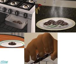 Sims 2 — Chocolate Layer Cookies by TheNinthWave — Chocolate Layer Cookies. Available for all 3 meals. All the morph