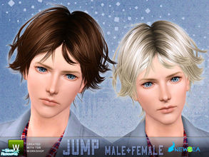Sims 3 — Newsea Jump Male+Female Hairstyle by newsea — This hairstyle is for male and female. Works for all ages. All