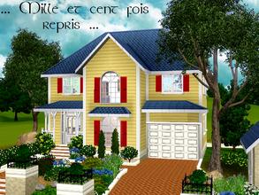Sims 3 — ... Mille et cent fois repris ... by lilliebou — This house is for a family of 5 sims. Enable Object Hiding must