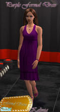 Sims 2 — Purple Formal Dress by Kalinia — This is a recolour of the Maxis formal dress. *NOTE* You will need H&M