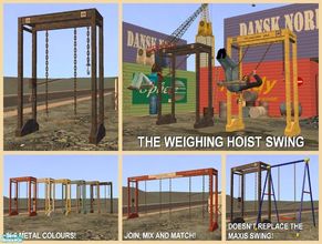 Sims 2 — Swing - Loading Crane and Weighing Hoist by Cyclonesue — Only the baddest Sims make swings from things that