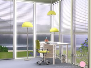 Sims 3 — Edison Lamp Set by DOT — Edison Lamp Set 3 Meshes Ceiling Floor Table Sims 3 Lamps by DOT of The Sims Resource