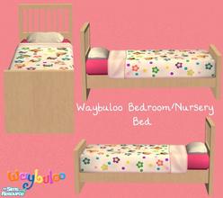 Sims 2 — Waybuloo Nursery/Kids Room - Bed - Mala RC by sinful_aussie — A light wood texture on a simple single bed.